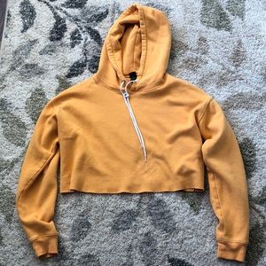 Orange cropped sweater